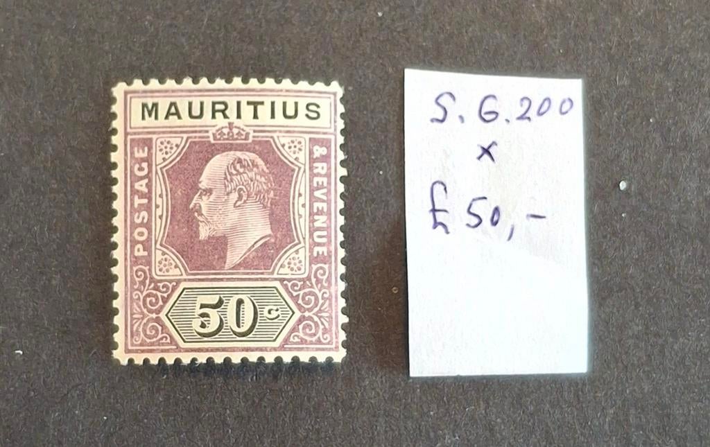 Engelse kolonie Mauritius S.G. 200 ongebruikt, Postzegels en Munten, Postzegels | Europa | UK, Verzenden