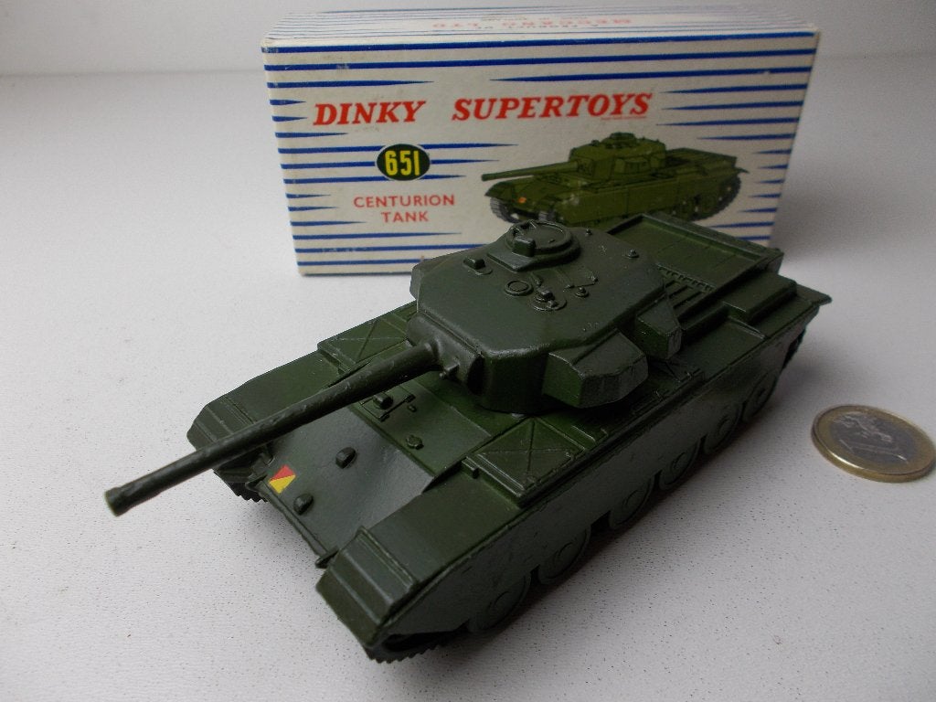 1954 Dinky SuperToys 651 CENTURION TANK + ORIG. DOOS! (-A-), Ophalen of Verzenden, Zo goed als nieuw, Overige typen, Dinky Toys