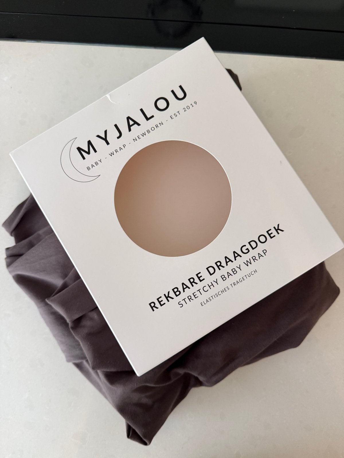 Myjalou Rekbare Draagdoek - Nieuw in Doos, Overige merken, Draagdoek, Buik of Rug, Nieuw