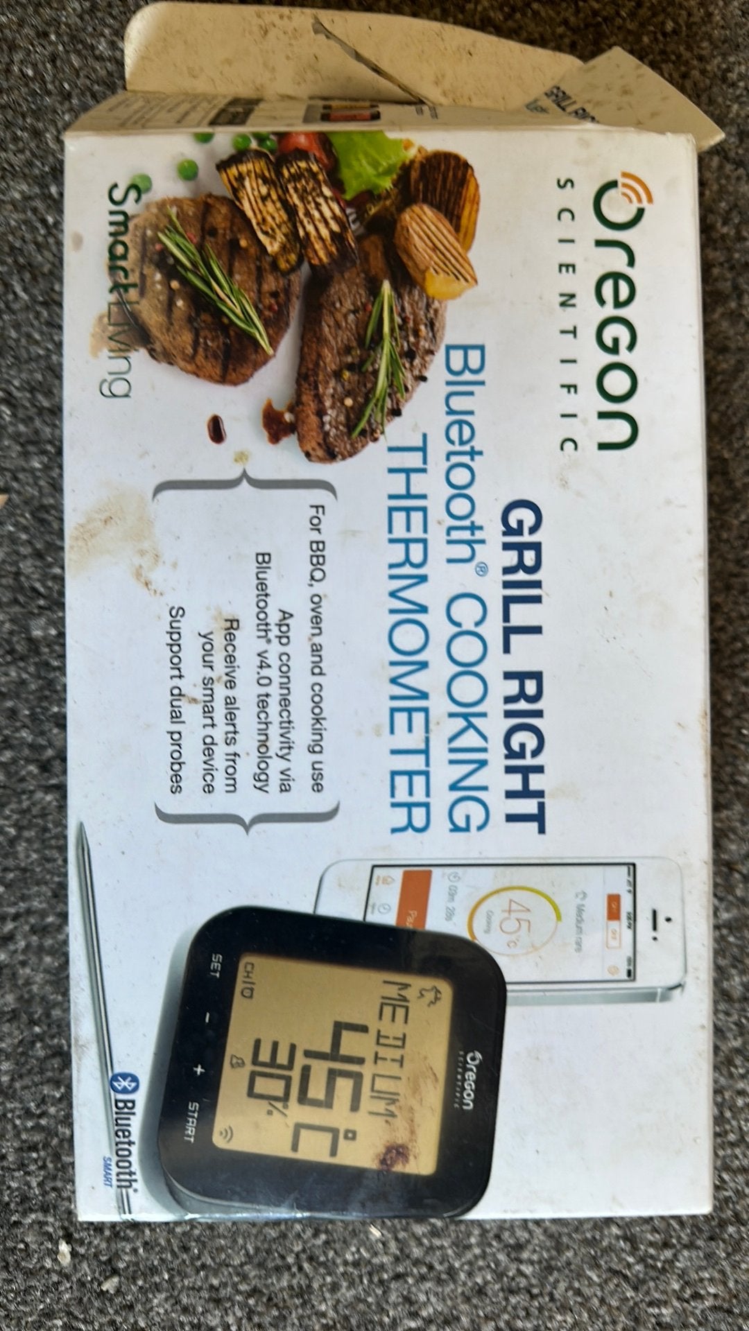 Grill / vlees Thermometer bluetooth, Ophalen of Verzenden, Zo goed als nieuw