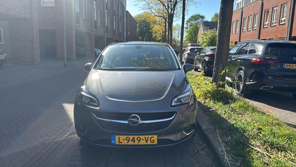 Opel Corsa 1.0 Turbo S&S 90pk 5d 2015 Grijs, Voorwielaandrijving, 49 €/maand, Handgeschakeld, Particulier