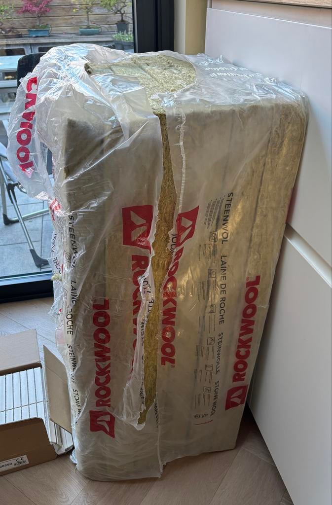 Gratis Rockwool Bouwplaat Steenwol Isolatie, Ophalen, 4 tot 8 cm, Nieuw, Steenwol