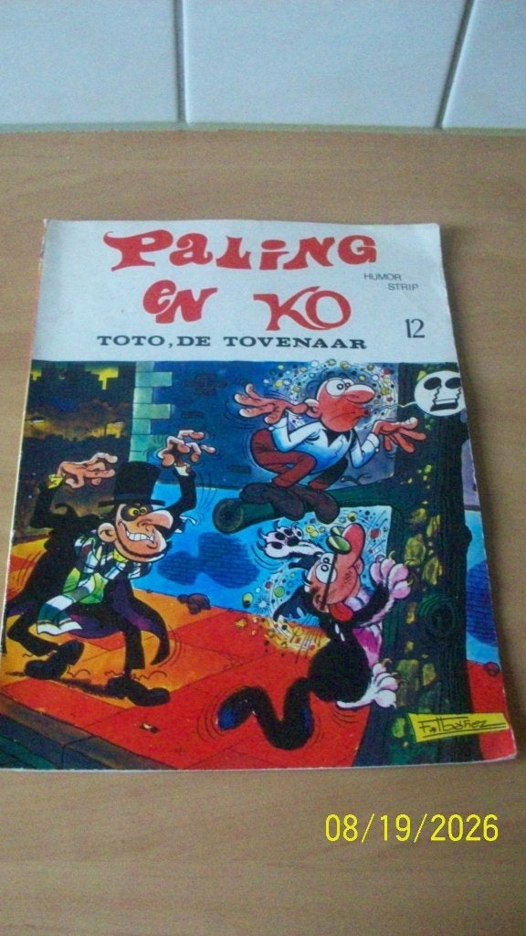 Paling en Ko - Toto, de Tovenaar (Humor Strip 12), Gelezen, F. Ibáñez, Eén stripboek, Ophalen of Verzenden