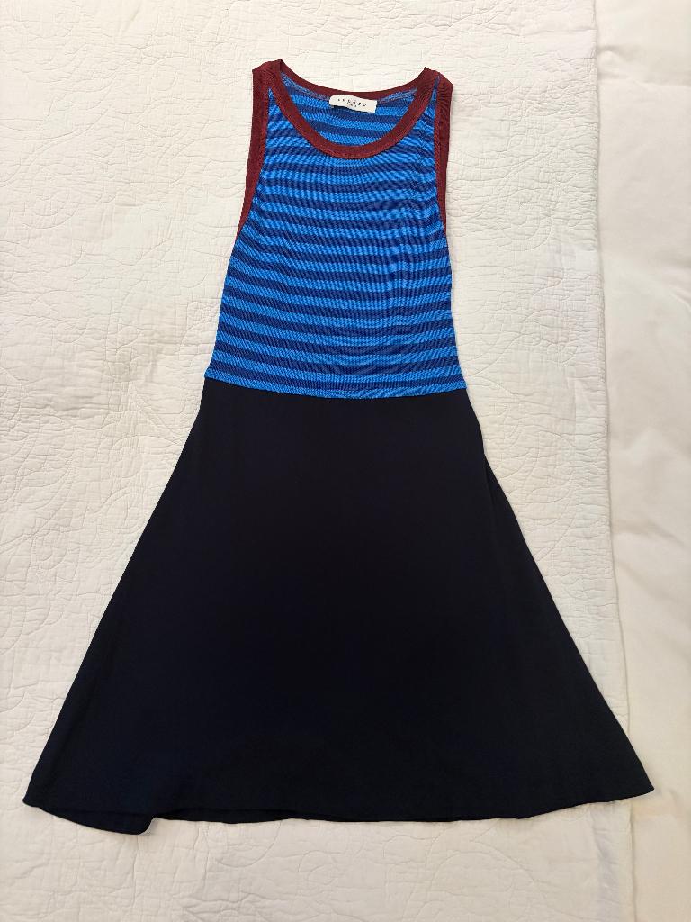 SANDRO zomerjurkje gebreid, maar 34-36, Blauw, Sandro, Ophalen of Verzenden, Zo goed als nieuw