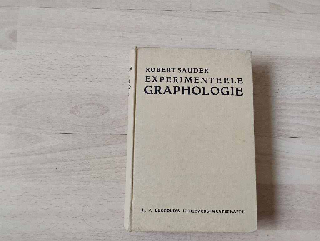Experimenteele graphologie  Robert Saudek 1928 grafologie, Ophalen of Verzenden, Gelezen