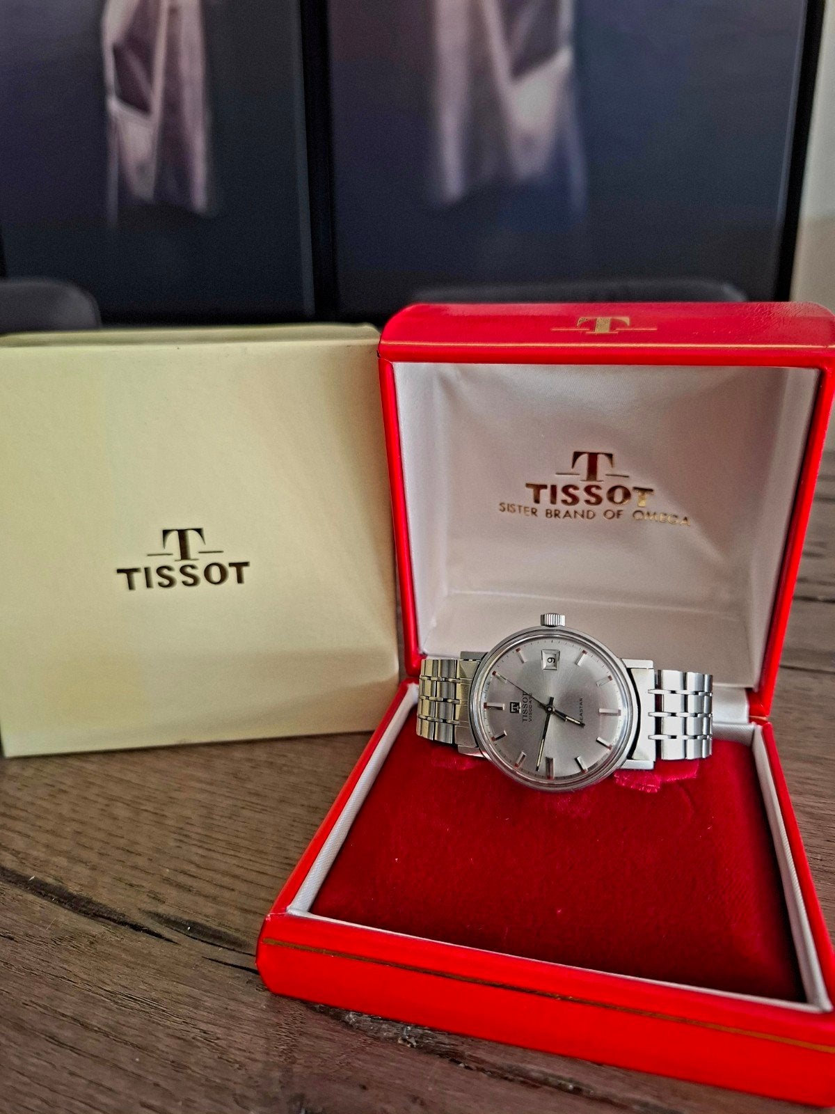 Tissot visodate seastar, Ophalen of Verzenden, Staal, Omega, 1960 of later