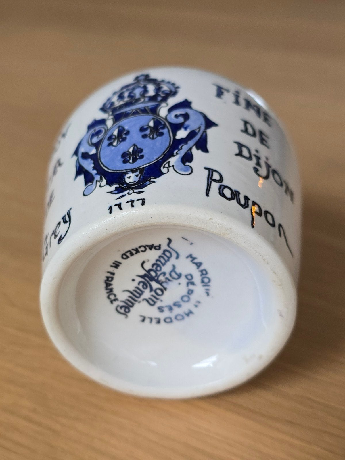 Antiek Digoin Sarreguemines Frankrijk mosterd potje €8 !!, Ophalen of Verzenden