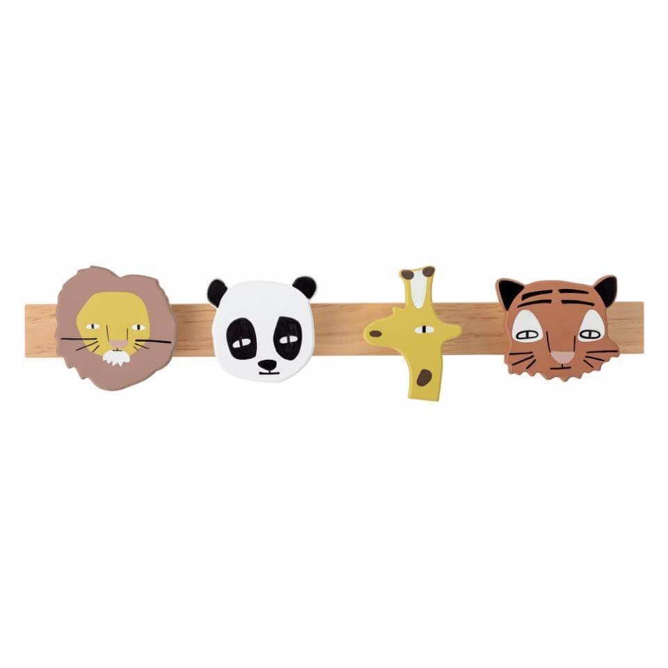 Kinderkapstok Safari Dieren Sade Hout Bloomingville, Lene Haus Vej 1-5 DK-7430 Ikast, Ophalen of Verzenden, Info@bloomingville.com