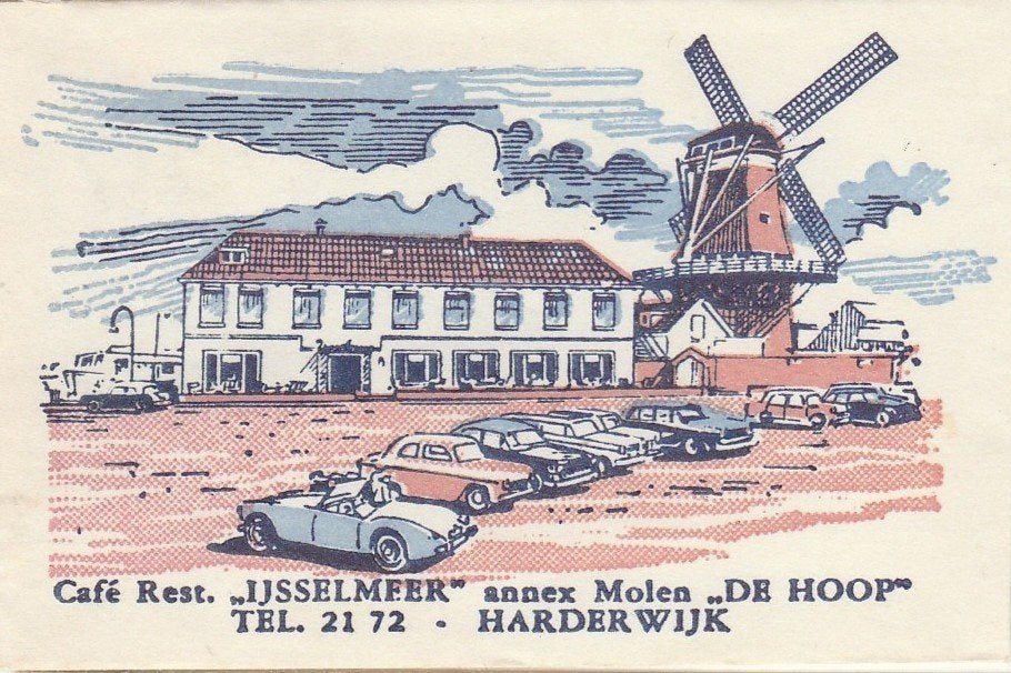 IJsselmeer Harderwijk - molen De Hoop, Verzamelen, Ophalen of Verzenden