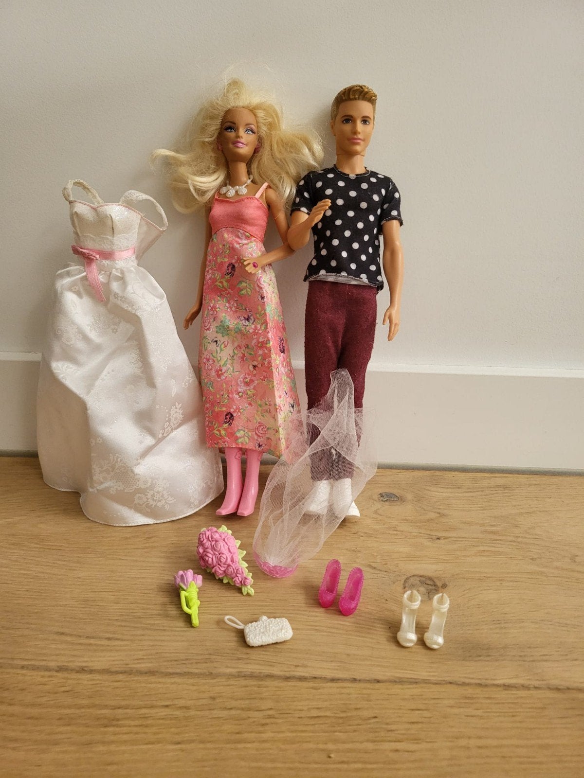 Barbie (bruid) en Ken set (Mattel), Ophalen, Zo goed als nieuw, Barbie