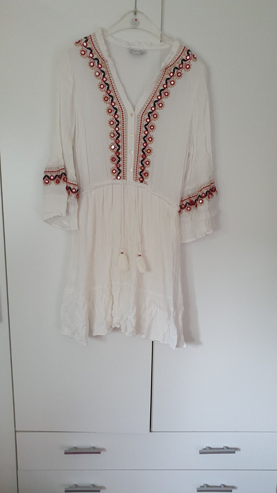 Zomerjurk maat M Cotton Club, Kleding | Dames, Maat 38/40 (M), Wit, Ophalen of Verzenden, Cotton Club