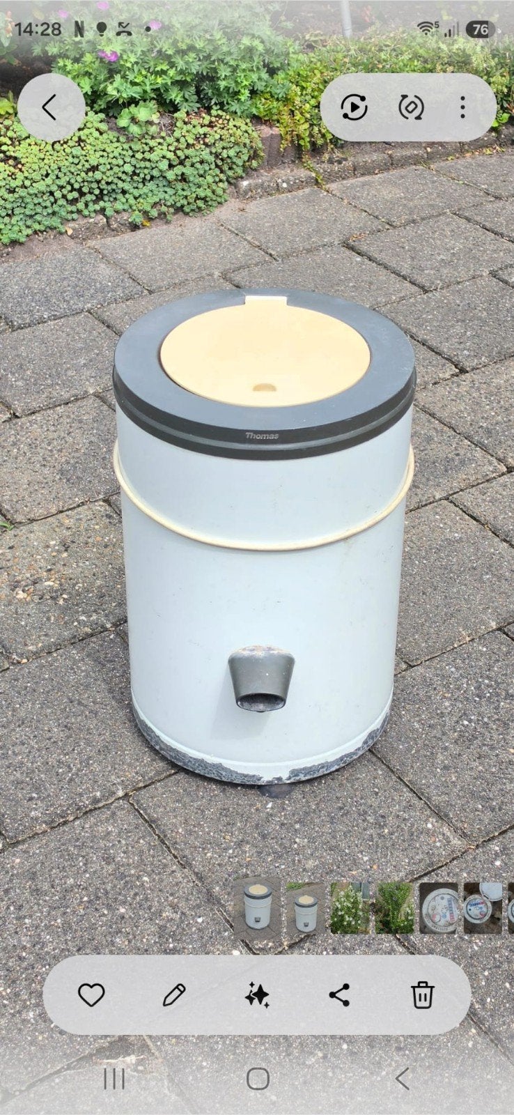 Centrifuge, ideaal voor op de camping, Ophalen, Gebruikt, Bovenlader