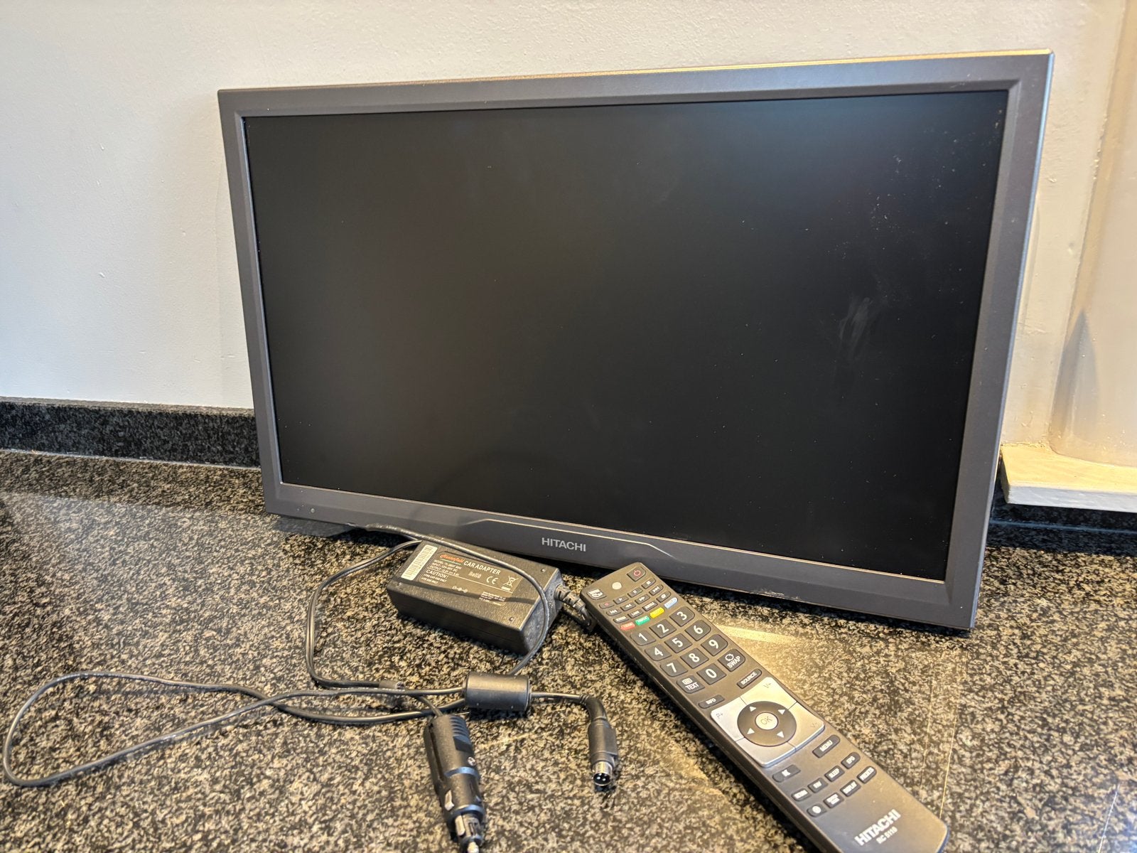 Hitachi 12V TV voor Boot, Camper, Caravan, Vrachtwagen, Gebruikt, 50 Hz, 40 tot 60 cm, Ophalen