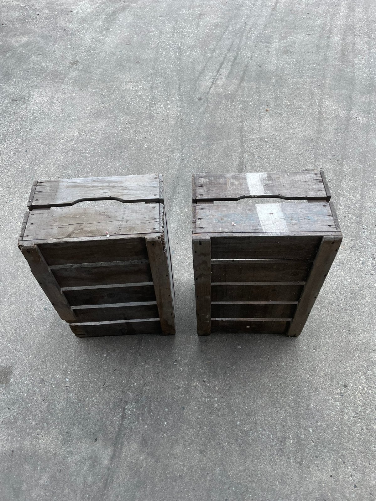 Te koop 10 stuks houten veilingkisten, Ophalen, Gebruikt