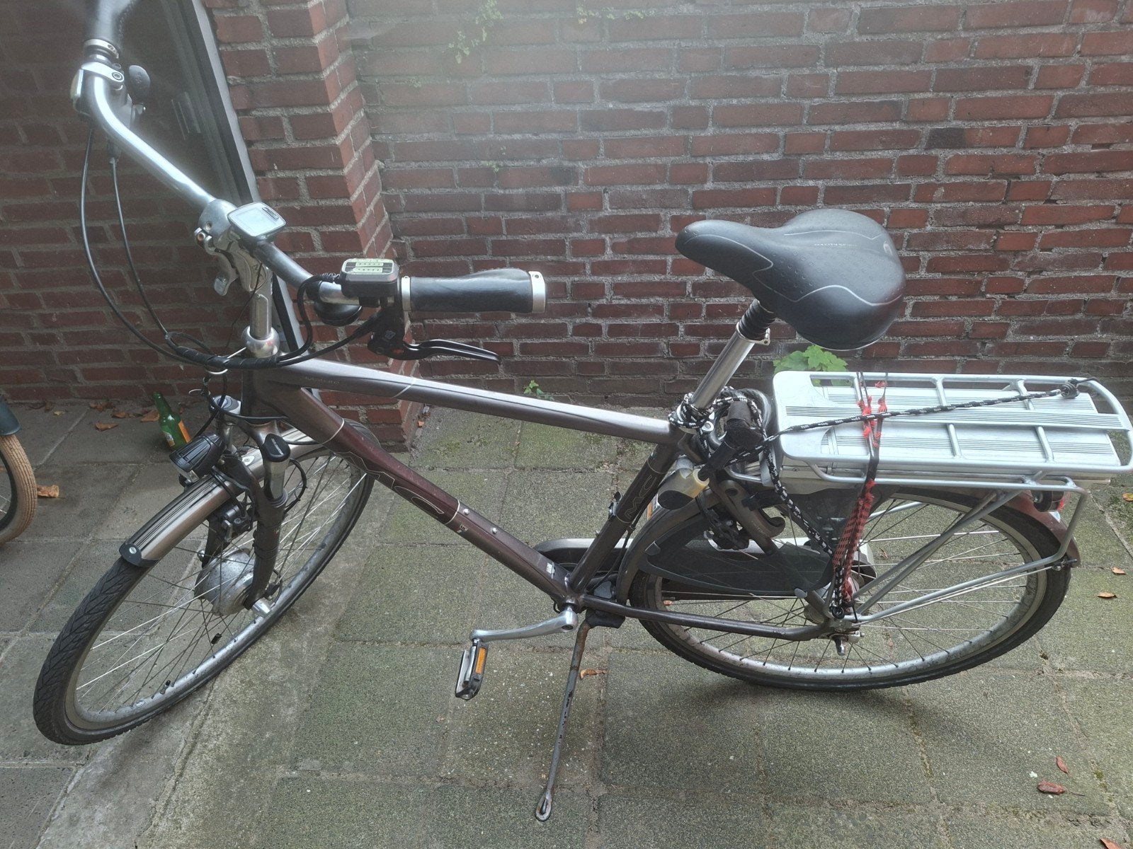 elektrische heren fiets, Fietsen en Brommers, Ophalen, Minder dan 10 versnellingen, Vering, MC