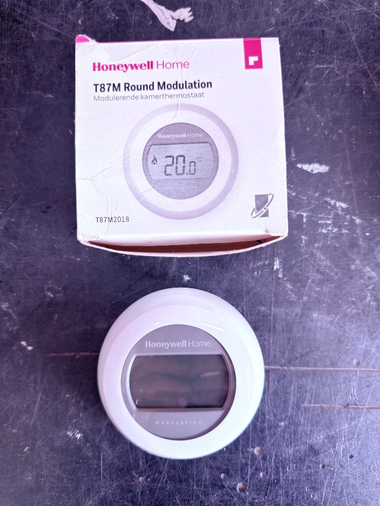 THERMOSTAAT HONEYWELL T87M Round Modulation, Ophalen of Verzenden, Gebruikt