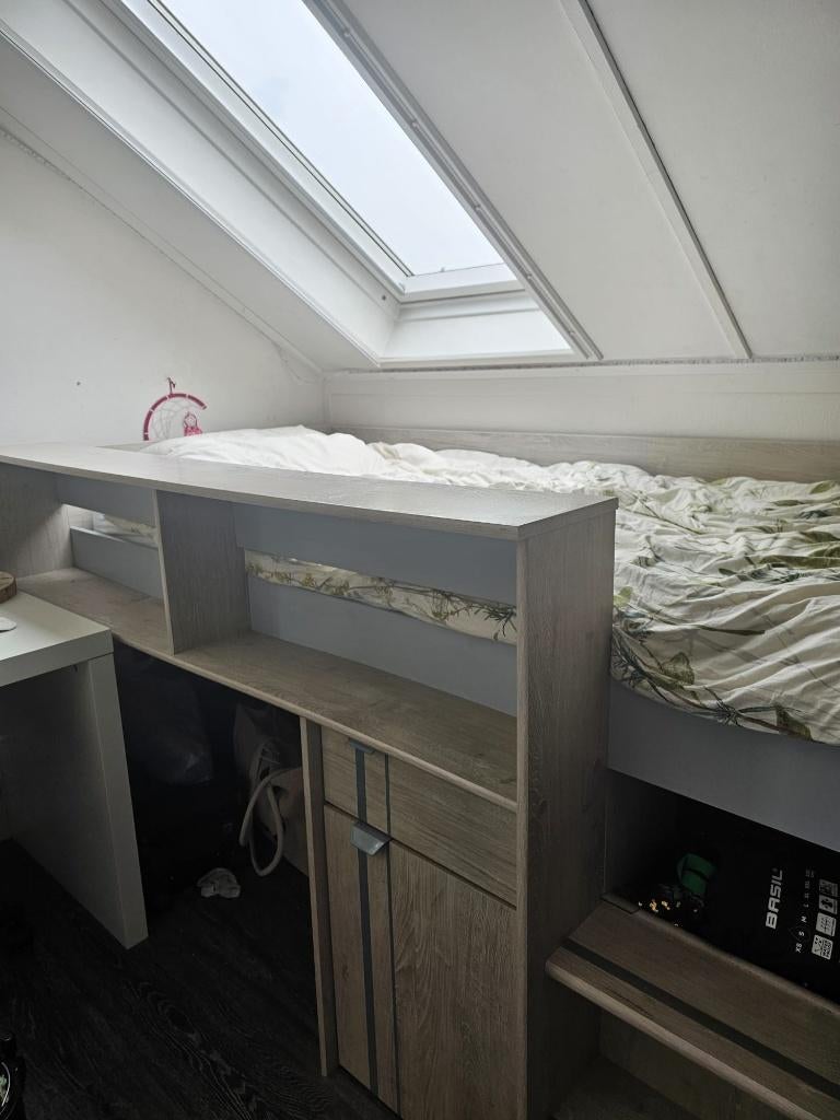 Halfhoogslaper Tempo van LeenBakker, Ophalen, Gebruikt, 90 cm, Eenpersoons