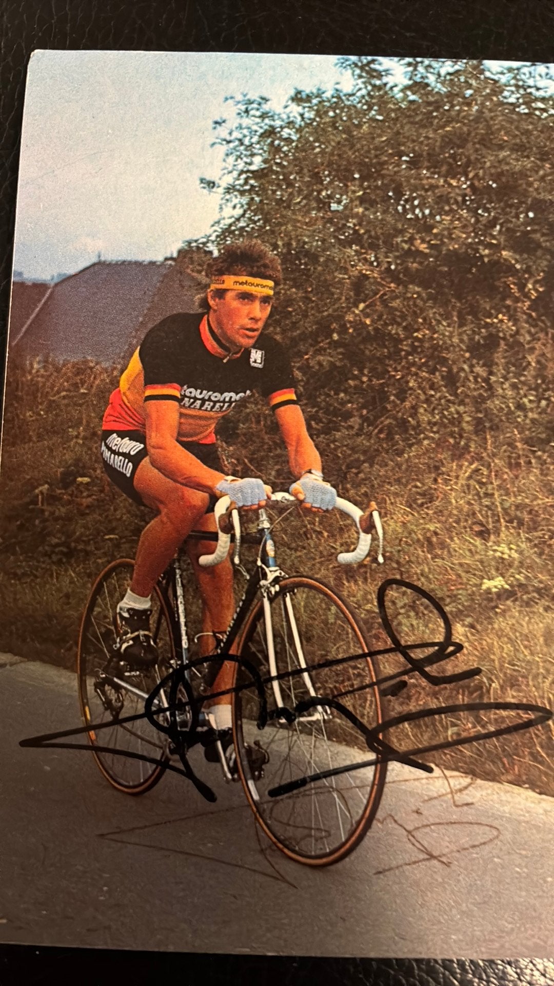 Wielrennen LUCIEN van IMPE HANDTEKENING 1976 Tour de France, Verzenden, Zo goed als nieuw, Overige sporten, Spelerskaart