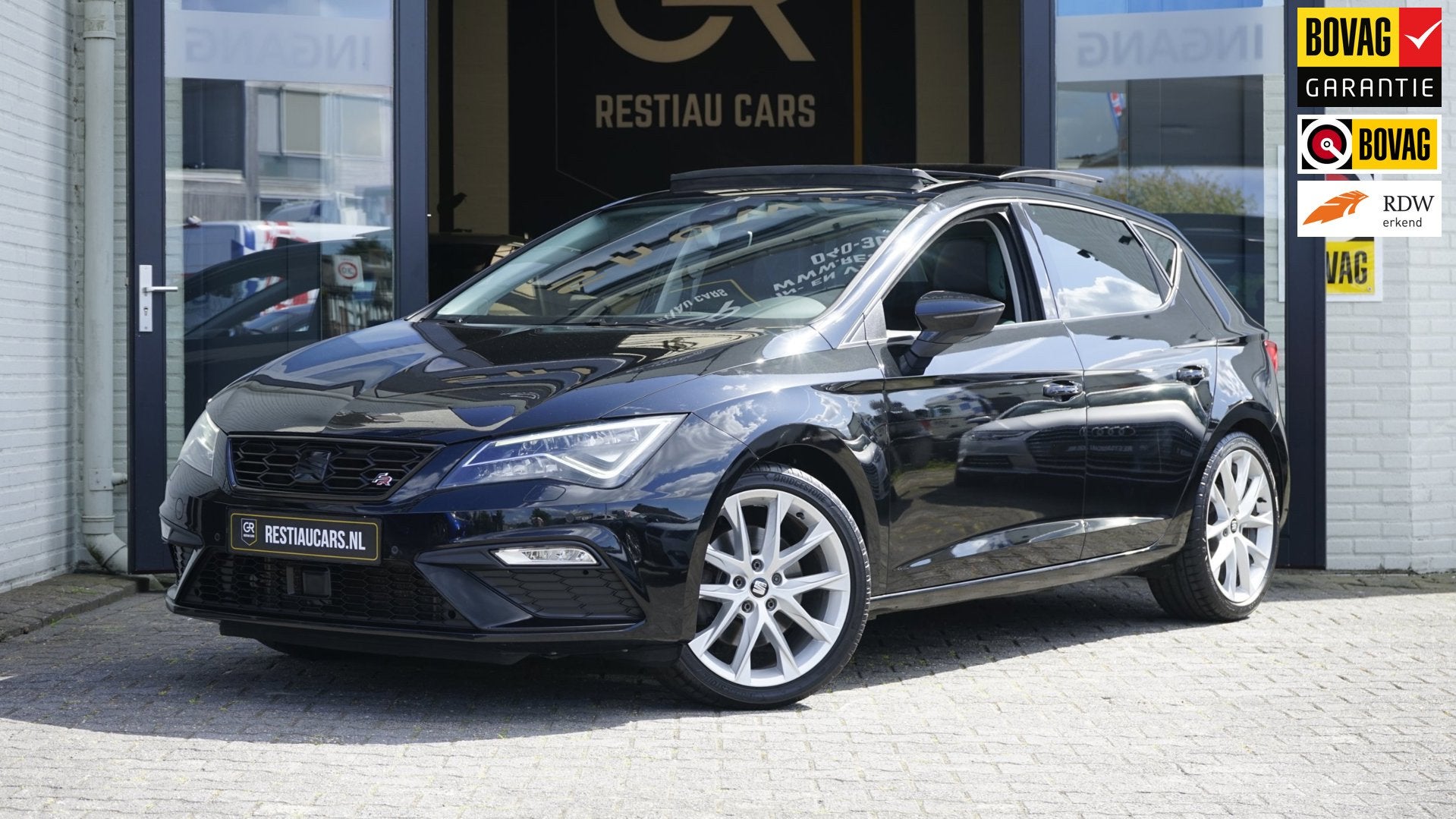 Seat Leon FR 2.0 TSI AUTOMAAT|ACC|BEATS|CAMERA|CLIMA|FULL LE, Gebruikt, Zwart, 1984 cc, Leon