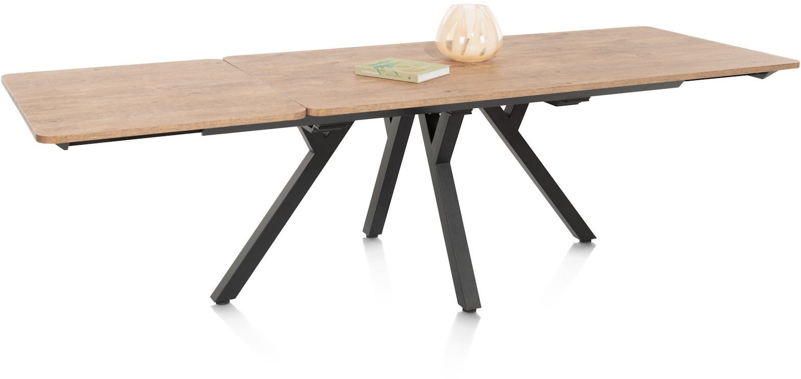 Nieuwe Happy@Home Perth uitschuiftafel 170-230 cm – Barnwood, Huis en Inrichting, Rechthoekig, Nieuw, 200 cm of meer, 50 tot 100 cm