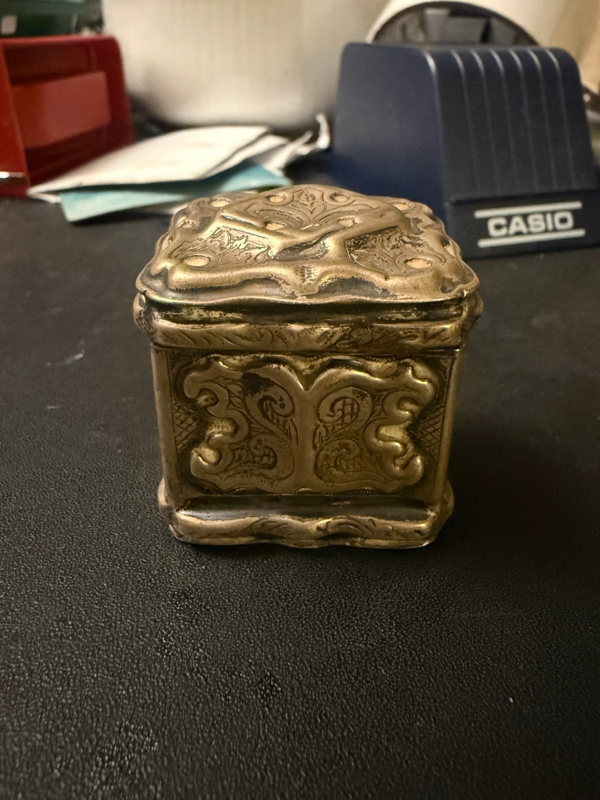 Zilveren lodereindoosje 19e eeuw, Ophalen of Verzenden, Zilver