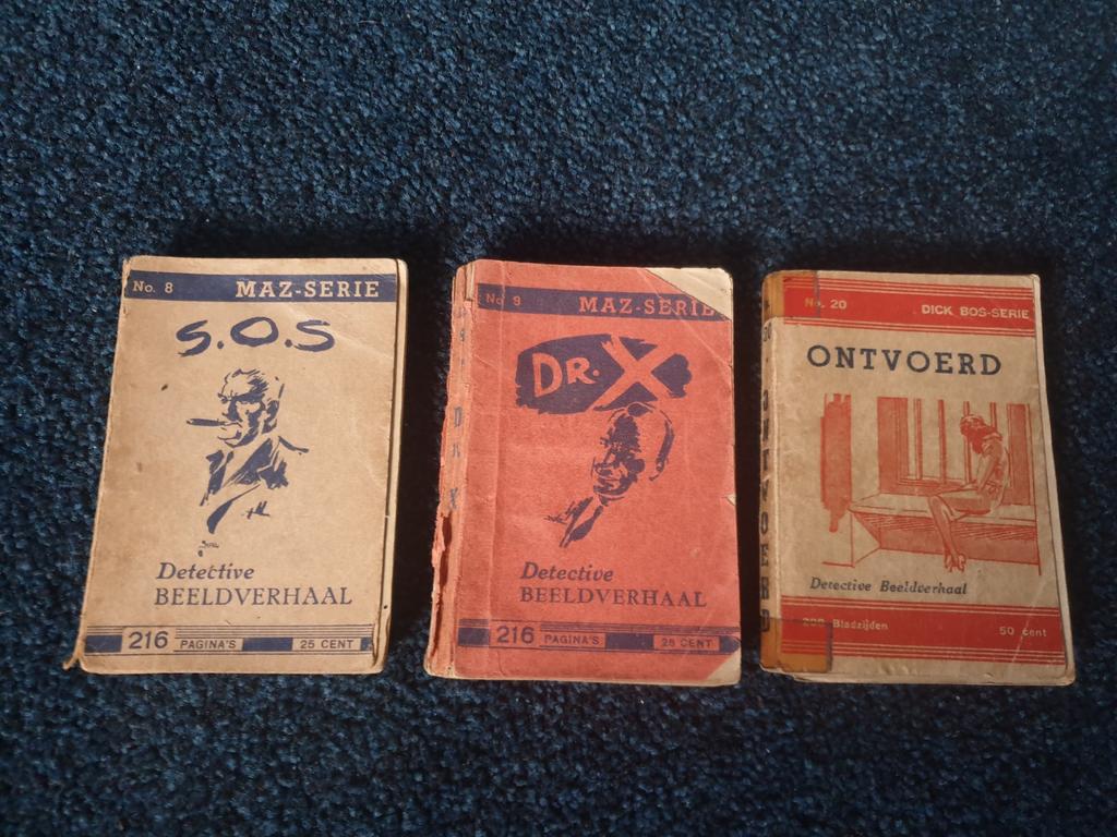 Dick Bos boekjes stripboeken nummer 8 9 20, Meerdere stripboeken, Ophalen of Verzenden, Gelezen