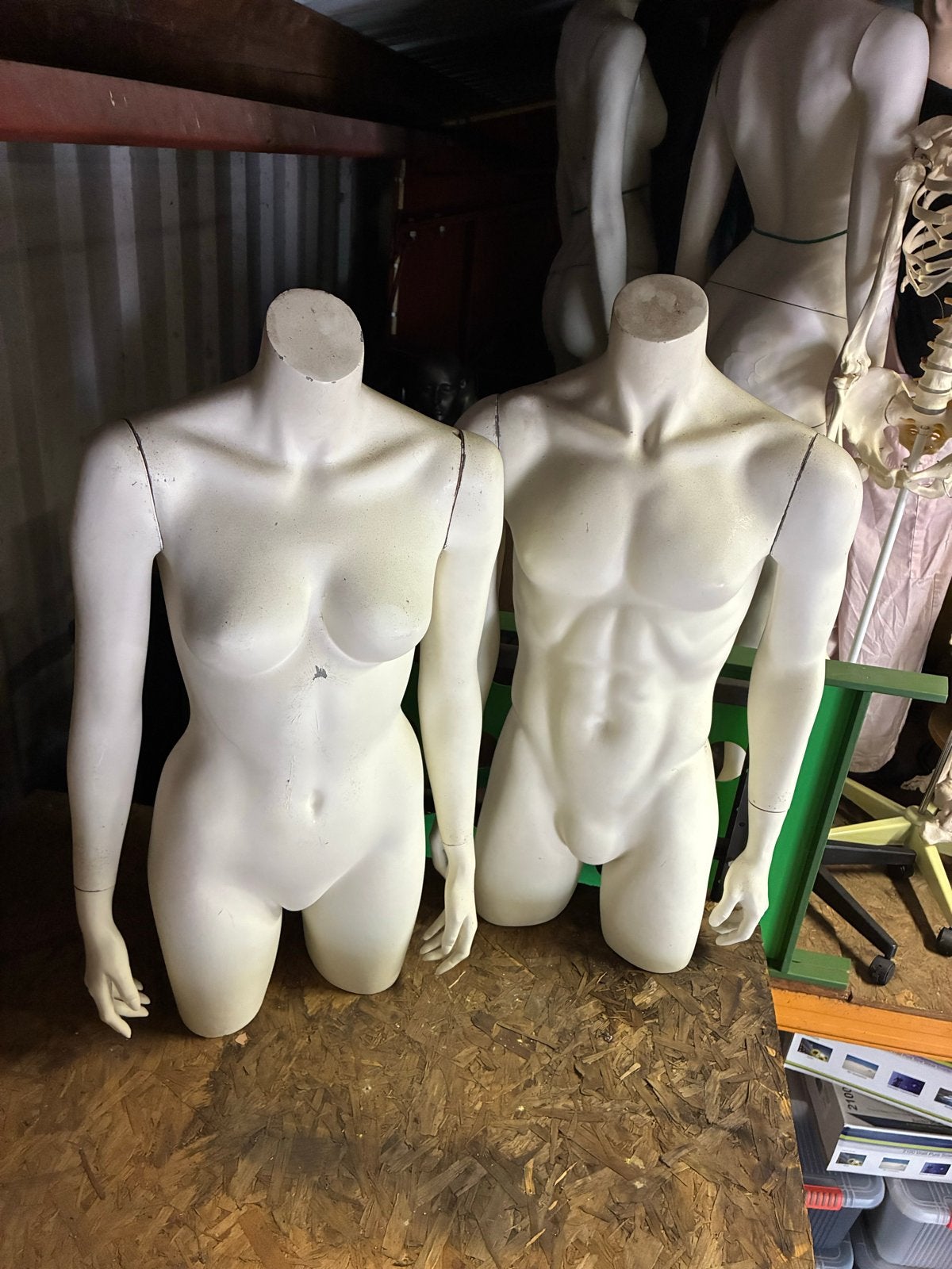 Mannequins torso's - man en vrouw, Ophalen