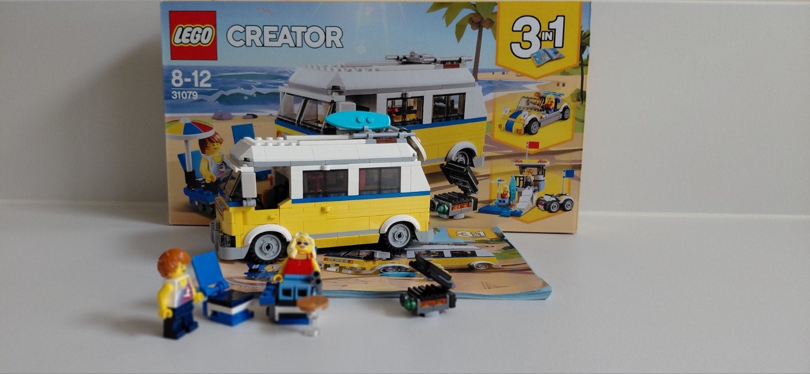 LEGO Creator 3in1 Zonnig Surferbusje 31079, Verzenden, Lego, Zo goed als nieuw, Compleet