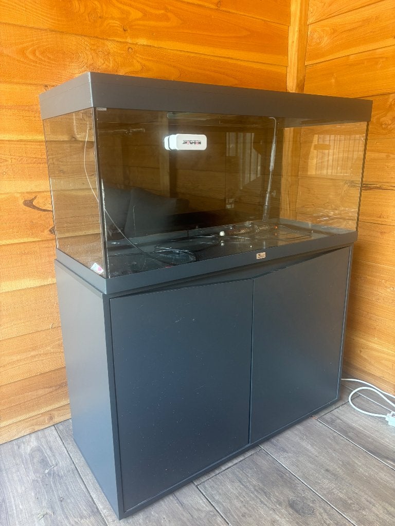 Aquarium 240 liter met meubelkast en filterpomp, Ophalen, Verwarming, Aquatlantis, Zo goed als nieuw