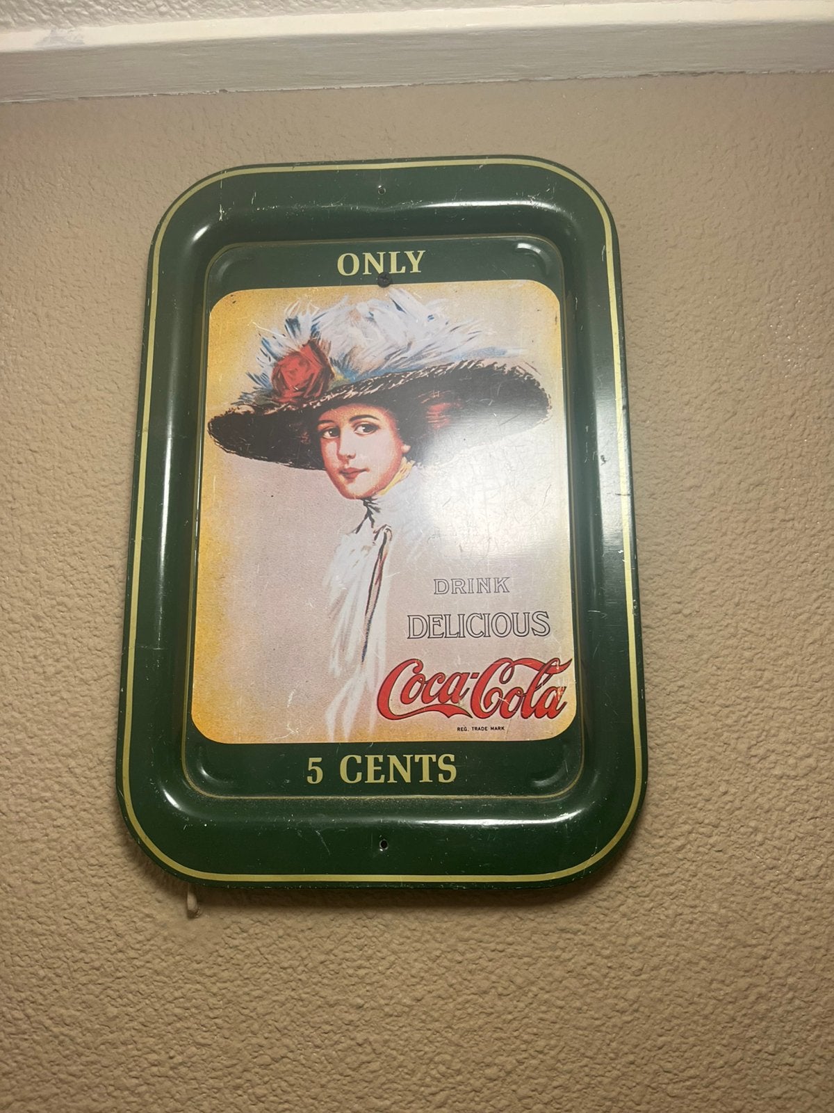 3x Vintage Coca-Cola dienbladen, Ophalen, Gebruikt, Gebruiksvoorwerp