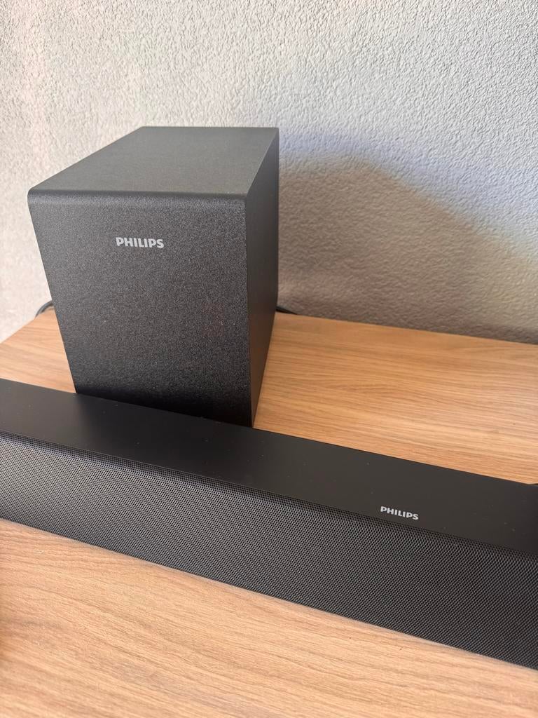 Philips Soundbar met Subwoofer - Krachtig Geluid, Ophalen of Verzenden, Met externe subwoofer, Zo goed als nieuw