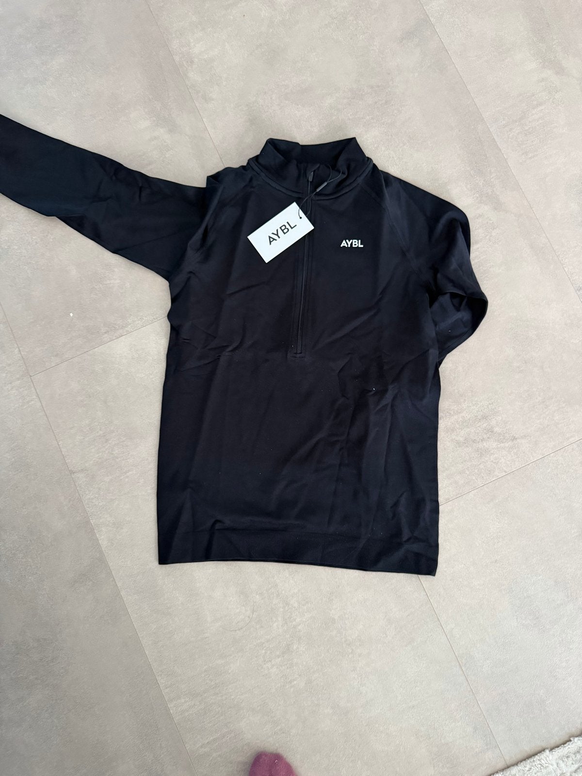 AYBL Sportshirt met lange mouwen - Zwart, Ophalen of Verzenden, Nieuw, Zwart, Fitness of Aerobics