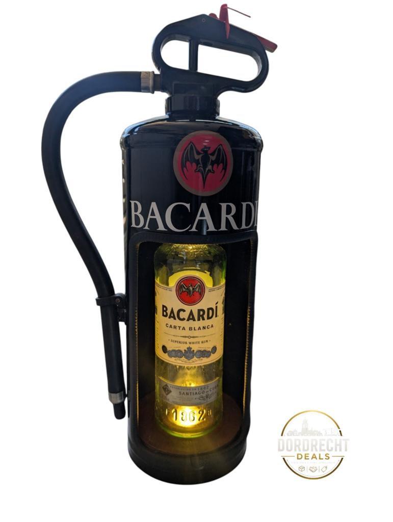 Bacardi Brand Blusapparaat Fles Houder met LED Verlichting, Zwart, Ophalen of Verzenden, Zo goed als nieuw, Metaal