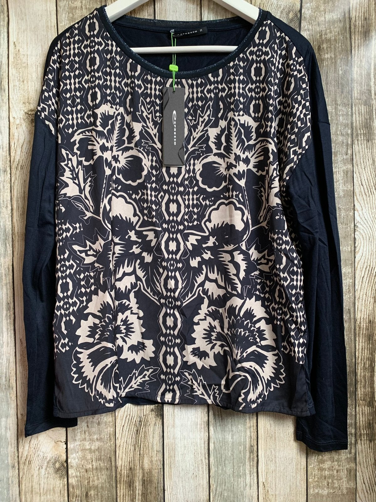 Super gaaf nieuw donker blauw shirt van Expresso (Maat M), Kleding | Dames, Verzenden, Nieuw, Maat 38/40 (M), Meerkleurig