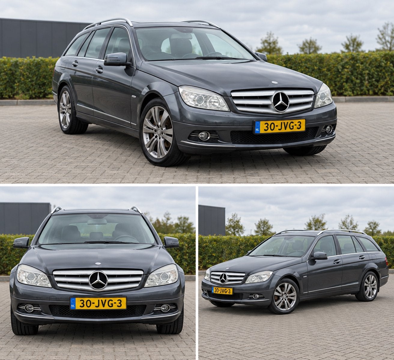 Mercedes-Benz C-Klasse 1.6 C180 Kompr. Estate AUT 2009 Grijs, Achterwielaandrijving, 1800 kg, 1445 kg, Origineel Nederlands