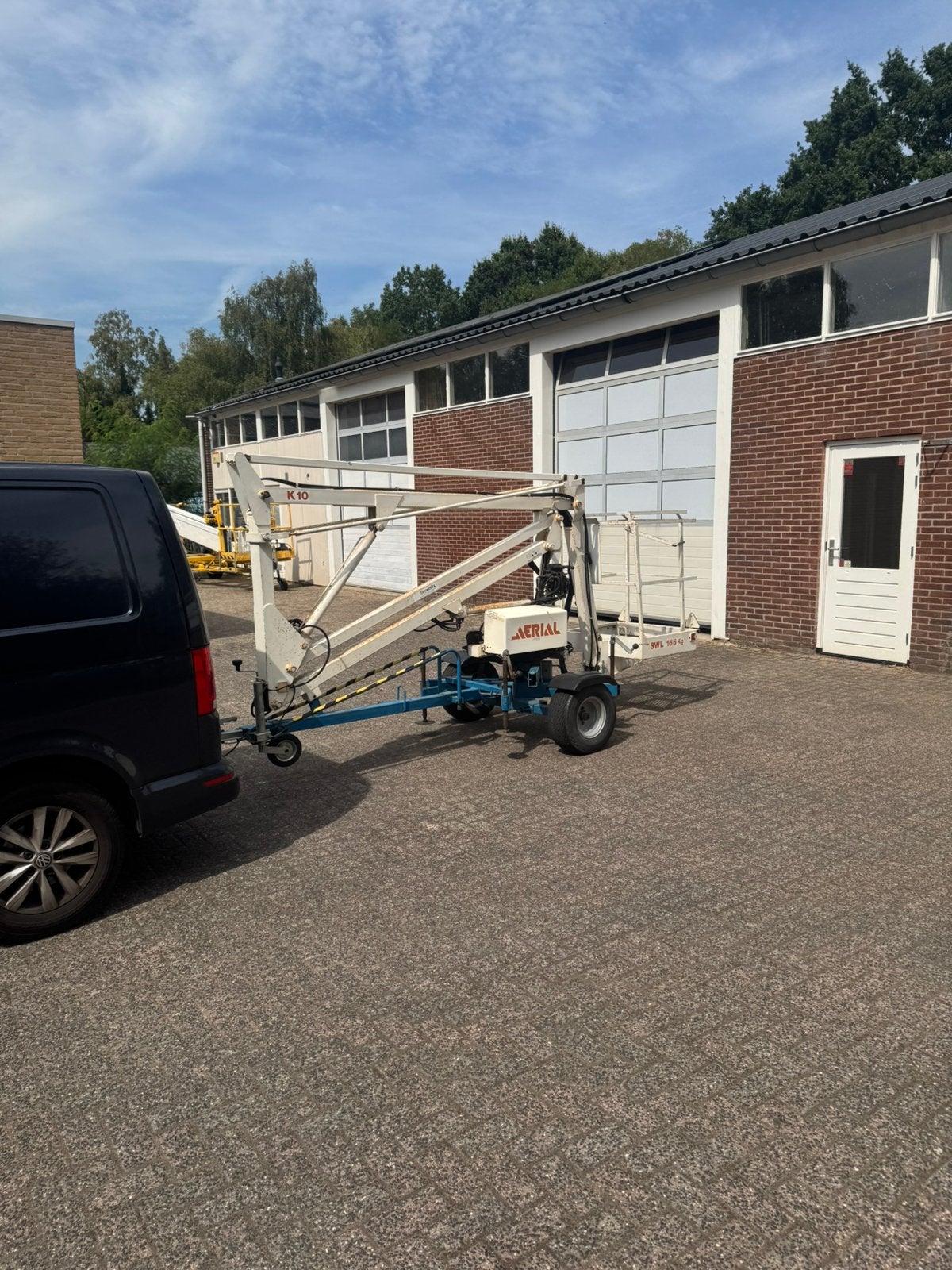 Aanhanger hoogwerker AERIAL-  BE RIJBEWIJS vrij 9 meter hoog, Ophalen of Verzenden