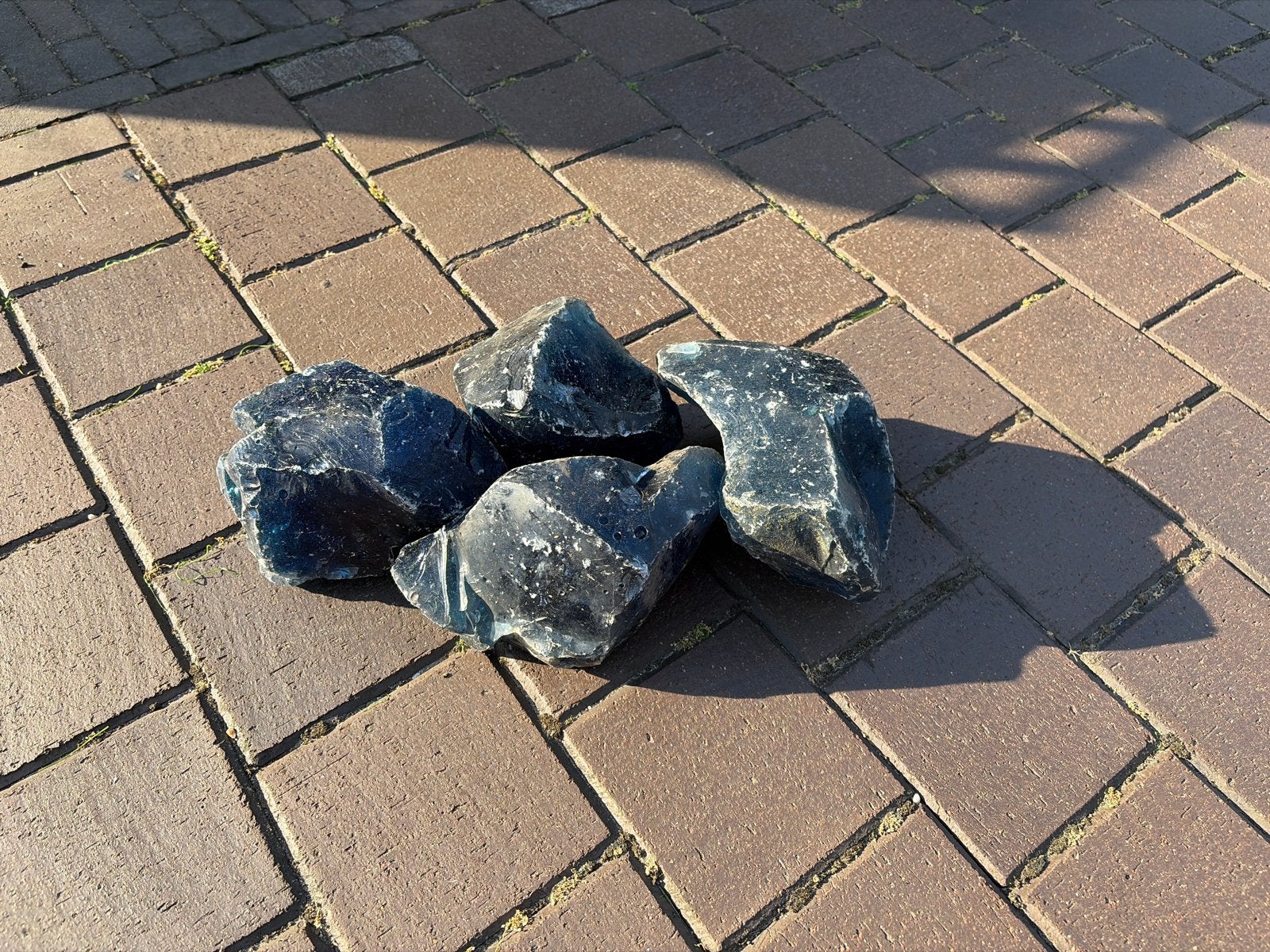 Grote Decoratieve Blauwe Glasbrokken voor Tuin en Landschap, Ophalen, Overige materialen, Blauw, Nieuw