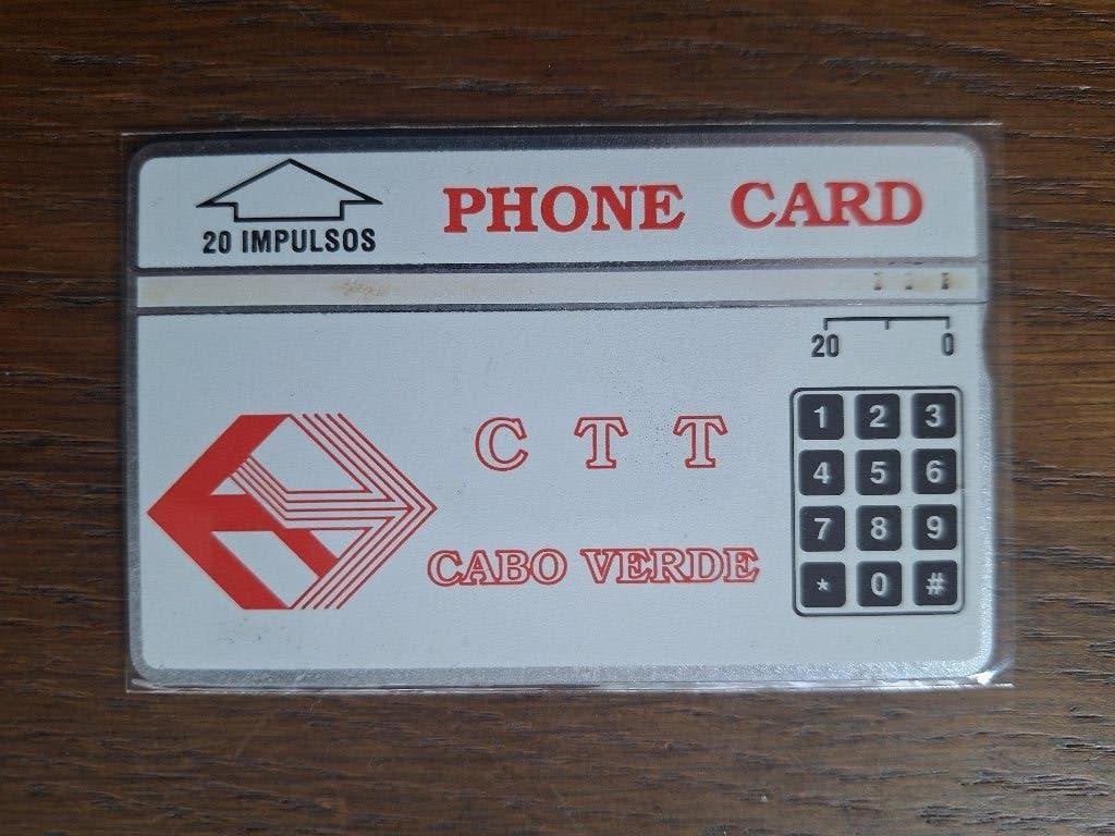 mooie telefoonkaart Cabo Verde serie 112A, Verzenden