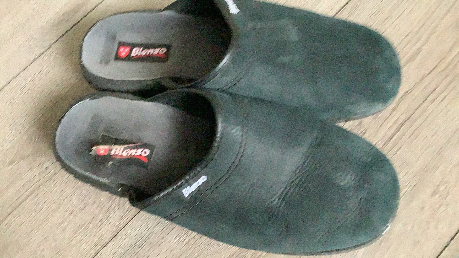 Blenzo sloffen maat 43, Verzenden, Zo goed als nieuw, Zwart, Pantoffels of Sloffen