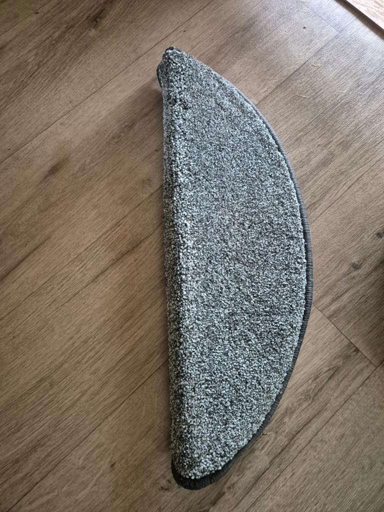 Leen Bakker Trapmatten - Set van 16 - Grijs, Minder dan 50 cm, Zo goed als nieuw, Ovaal, 50 tot 100 cm
