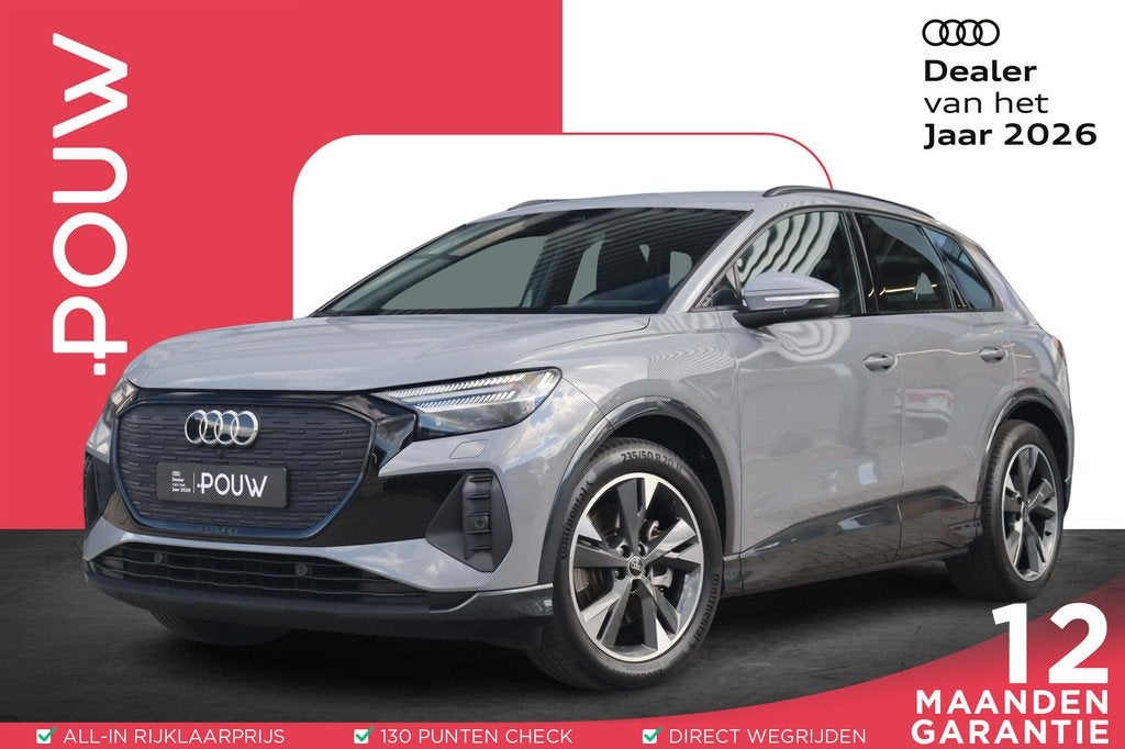 Audi Q4 e-tron 40 204pk Advanced edition 77 kWh | Head-up Di, Auto's, Audi, Automaat, 12 maanden, Gebruikt, Zwart
