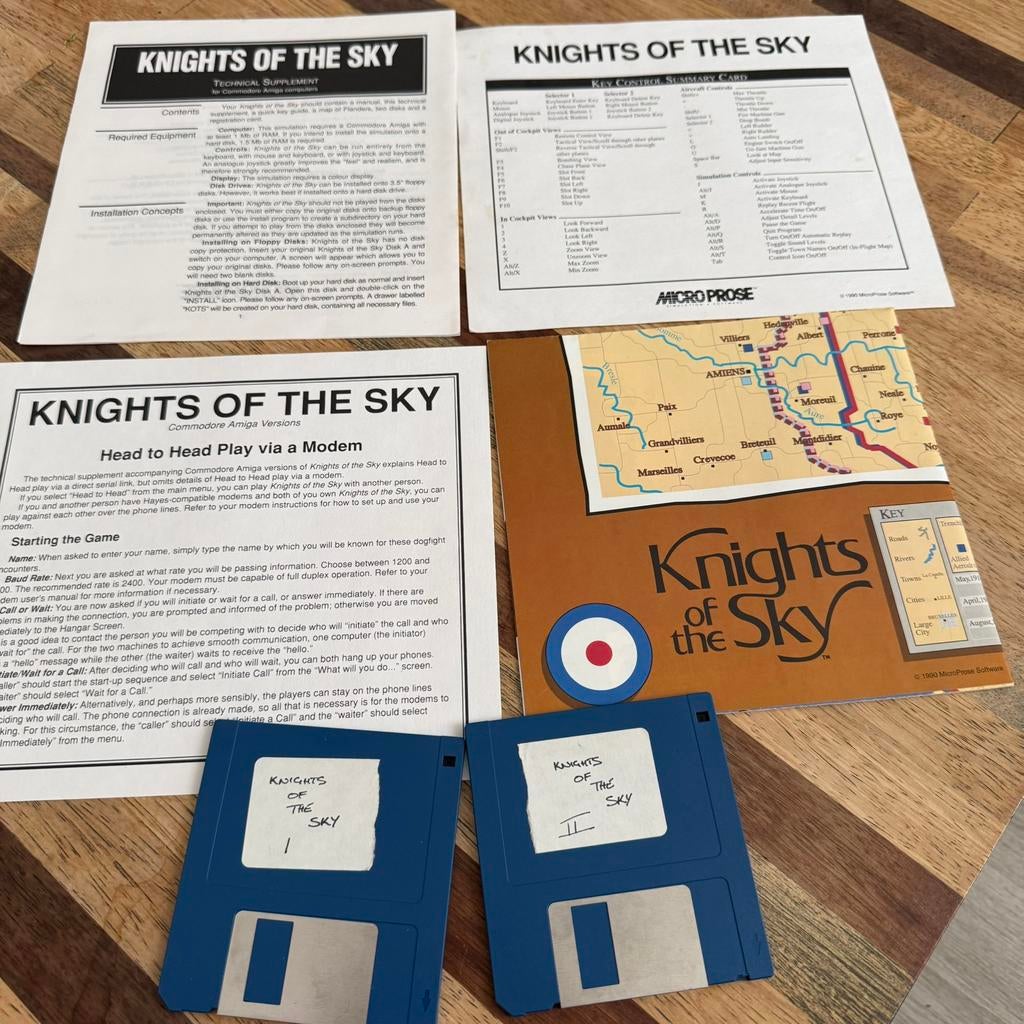 Knights of the Sky – Commodore Amiga - zie fotos., Computers en Software, Vintage Computers, Ophalen of Verzenden
