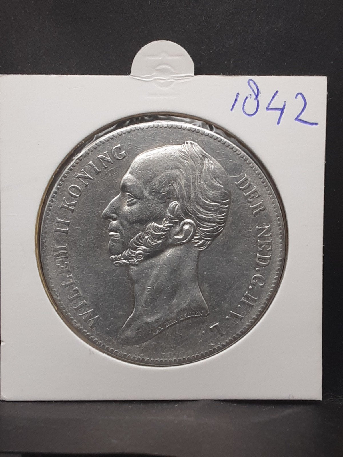 rijksdaalder 1842 koning Willem II, Verzenden, Zilver, Losse munt, 2½ gulden