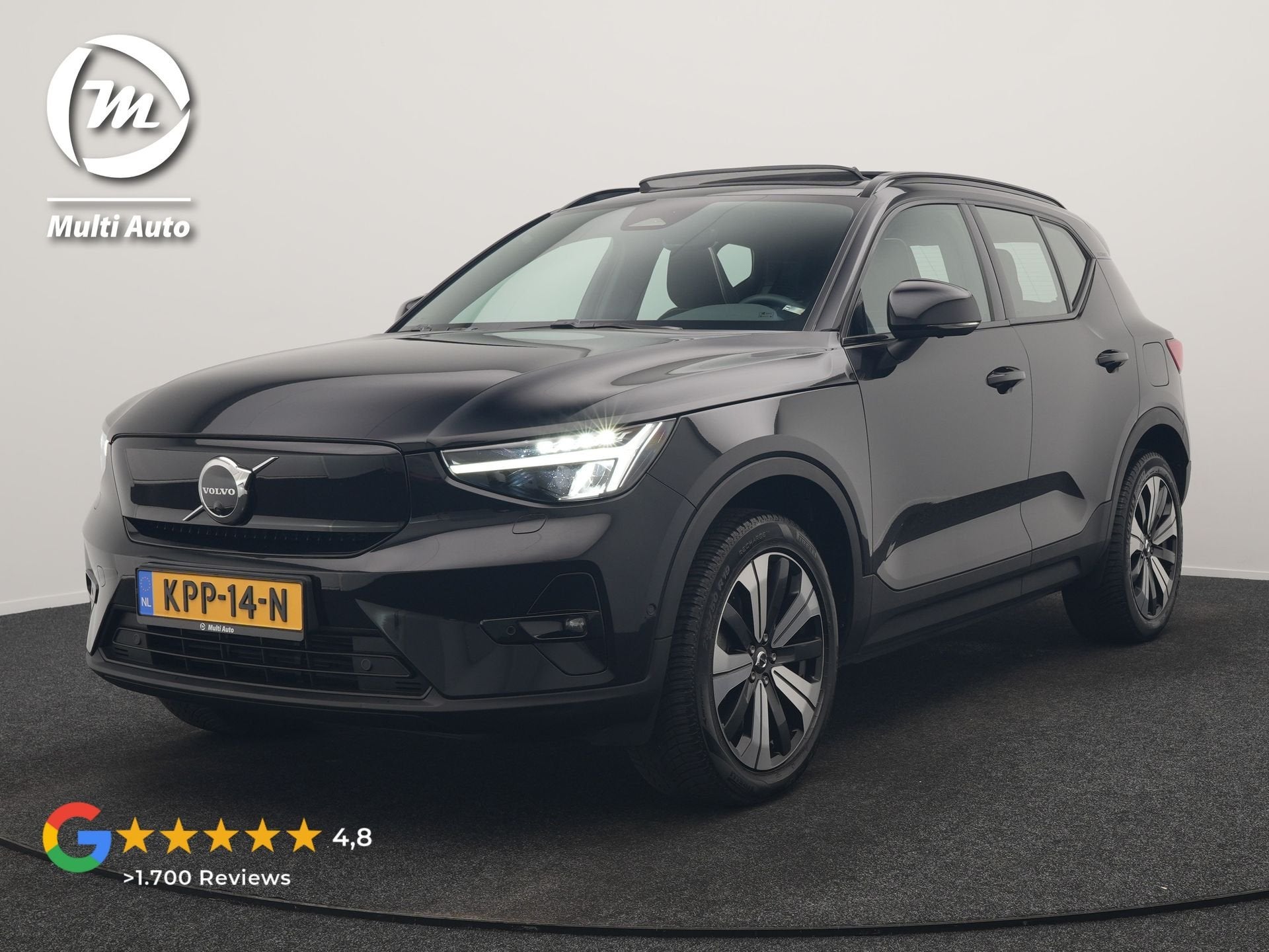Volvo XC40 Ultimate Recharge Pure 70 kWh 231pk Dealer O.H. |, Gebruikt, Zwart, 231 pk, SUV of Terreinwagen