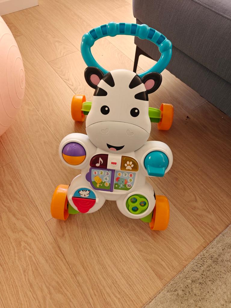 Fisher-Price Zebra Loopwagentje met Geluid, Ophalen, Zo goed als nieuw, Overige typen, Met geluid