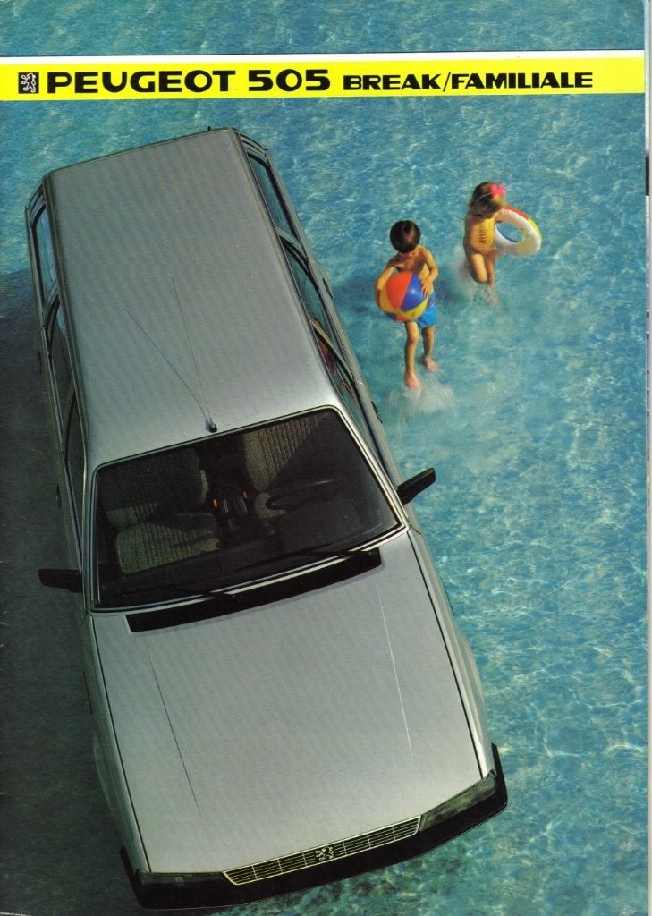 Folder Peugeot 505 Break/Familiale 1985, Ophalen of Verzenden, Gelezen, Peugeot