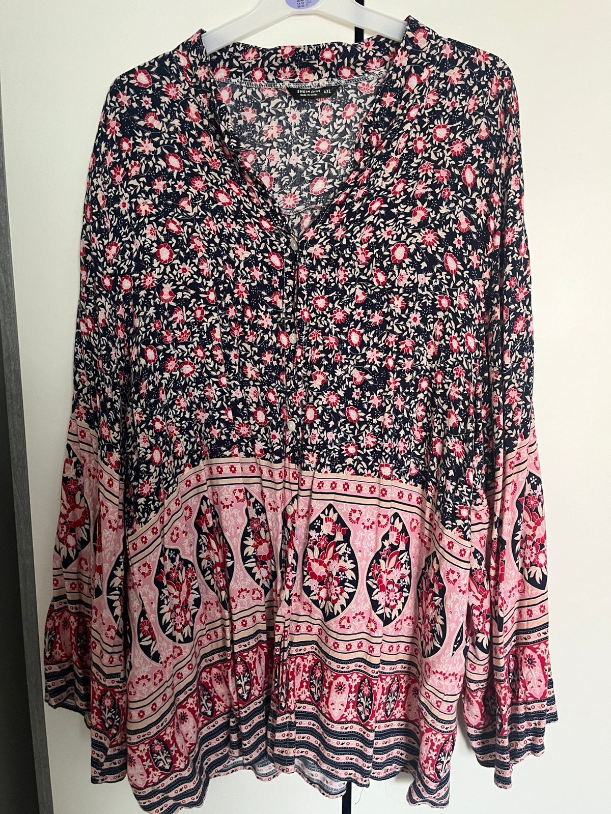 Blouse - maat 4XL, Ophalen of Verzenden, Zo goed als nieuw, Roze, Blouse of Tuniek