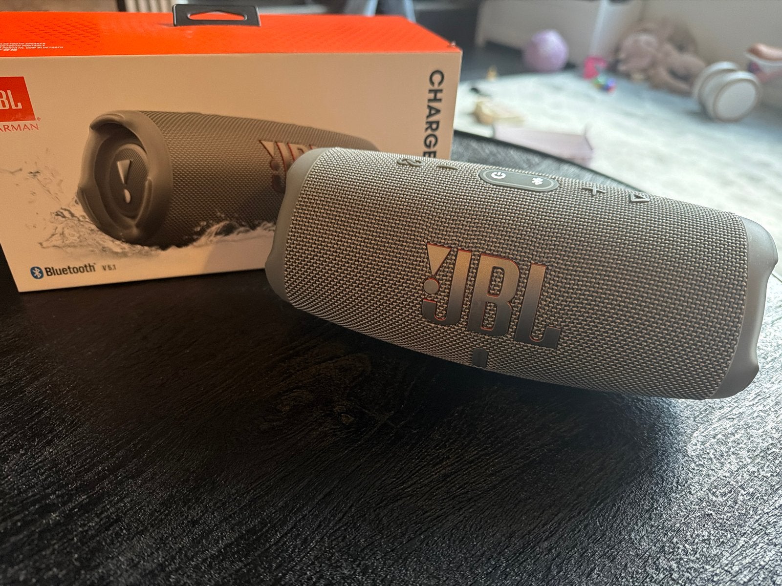 JBL Charge 5 Draagbare Bluetooth Speaker - Grijs, JBL, Ophalen of Verzenden, Zo goed als nieuw, Draagbare speaker