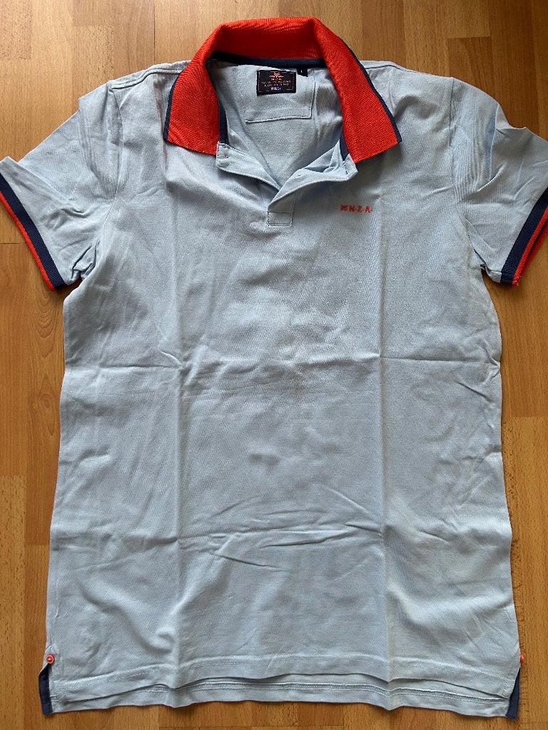 Polo NZA maat Large lichtblauw, Kleding | Heren, Polo's, Maat 52/54 (L), Blauw, Ophalen of Verzenden, NZA New Zealand Auckland
