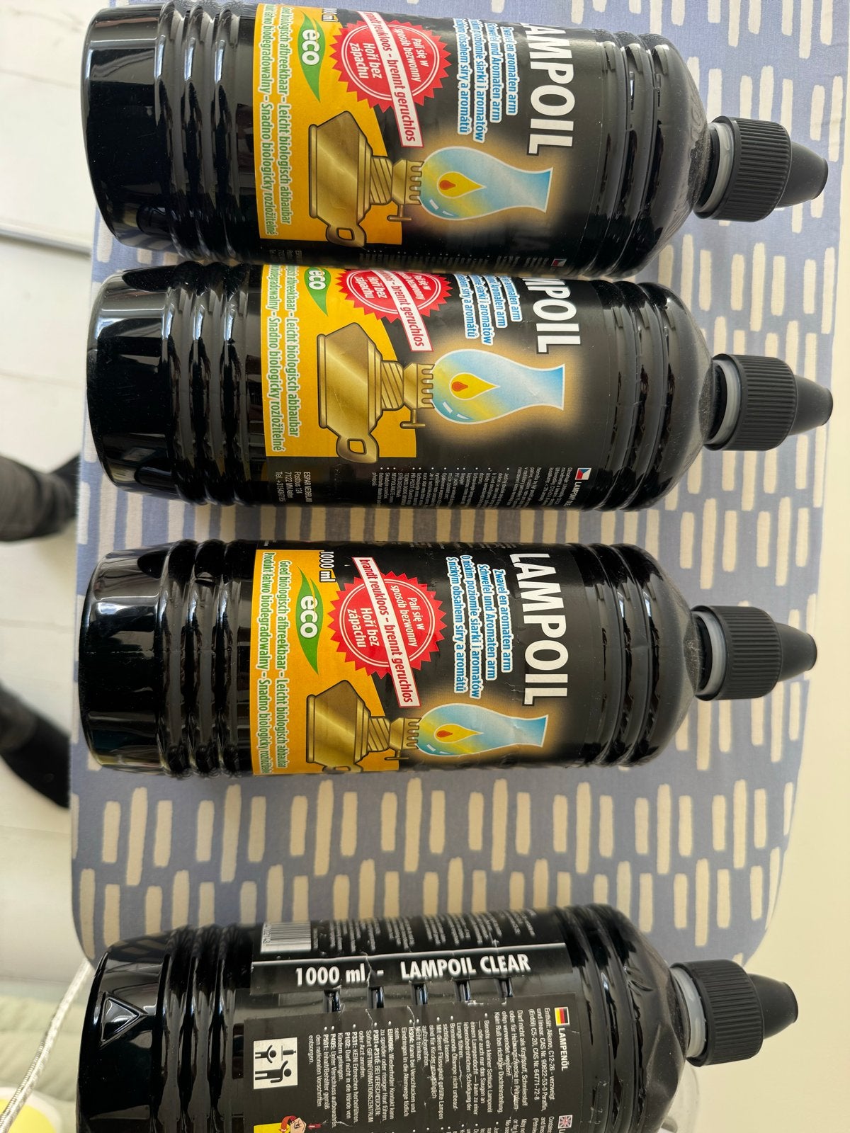 Lampolie Clear 1000ml - 4 flessen, Ophalen of Verzenden, Nieuw